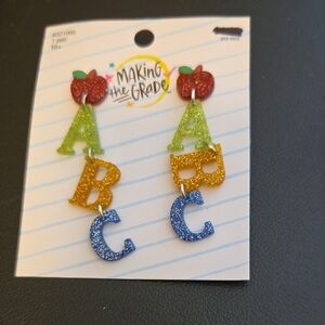Colorful ABC Earrings
